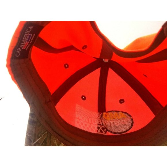 AMD Distribution Insulation Distributor Hat Cap Strapback Orange Camouflage - Picture 3 of 3